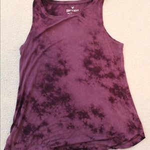 American eagle tie dye tank